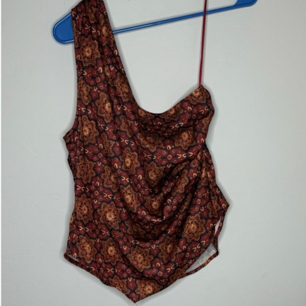 Stylish Brown Patterned Top